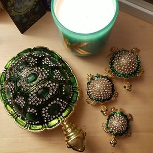 Crystal Turtles Bejeweled Jewelry & Trinket Holders🐢